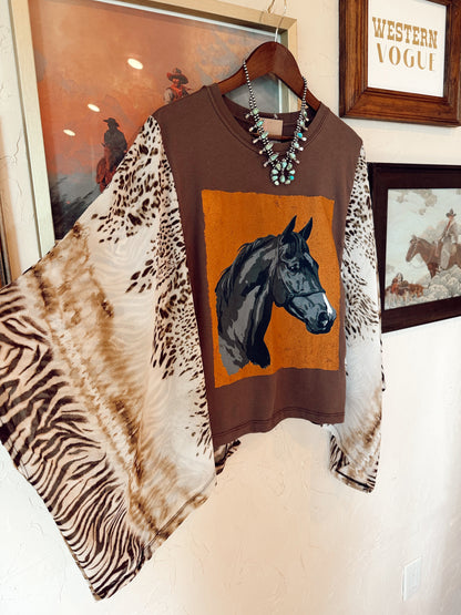 The Langley Animal Print Top