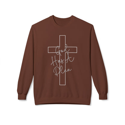 God Has a Plan Crewneck Sweatshirt – Jeremiah 29:11 Christian Pullover