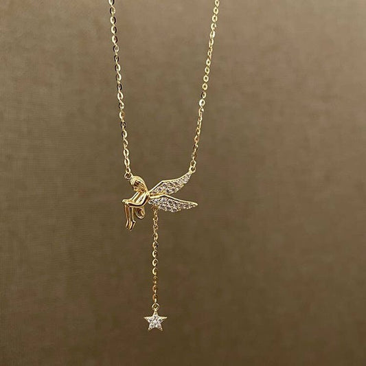 14K Gold Plated Fairy Necklace