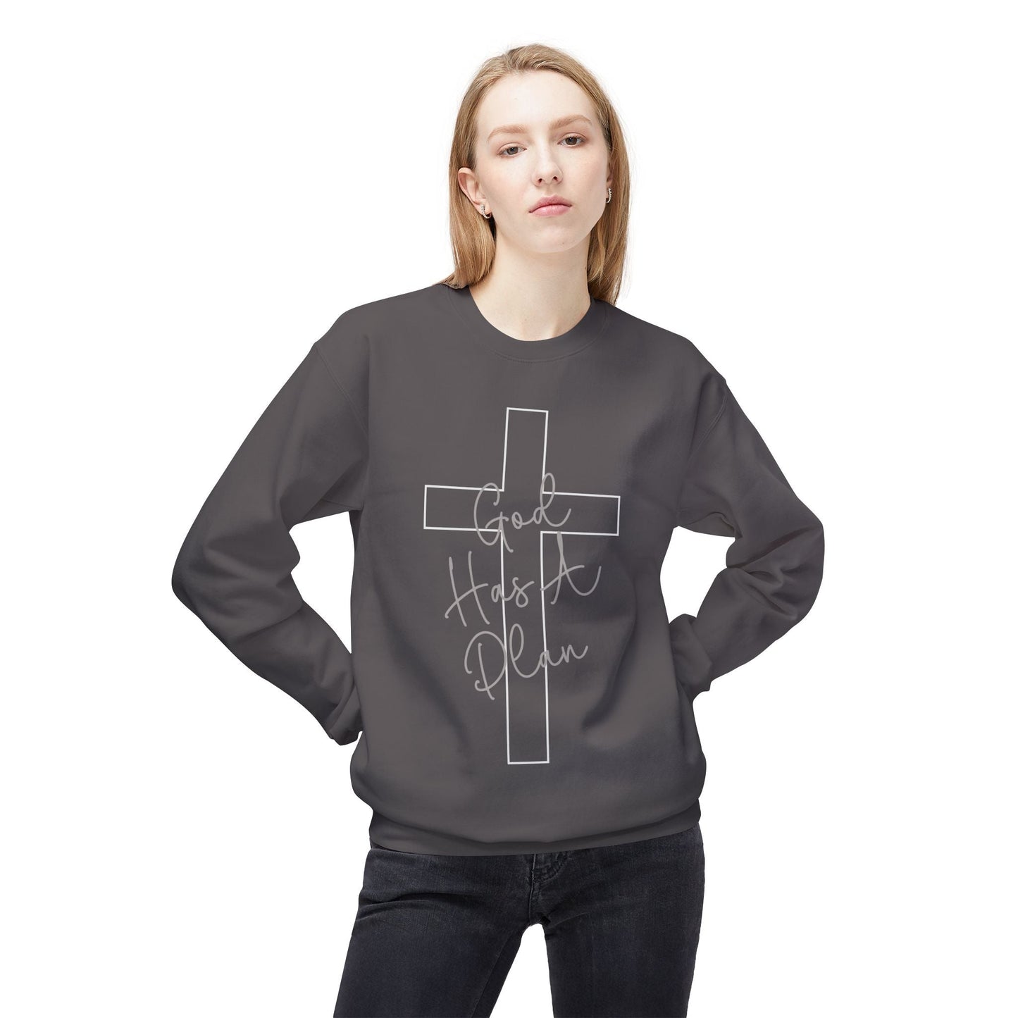 God Has a Plan Crewneck Sweatshirt – Jeremiah 29:11 Christian Pullover