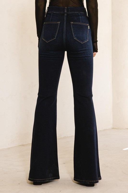 High Waisted Flare Jean