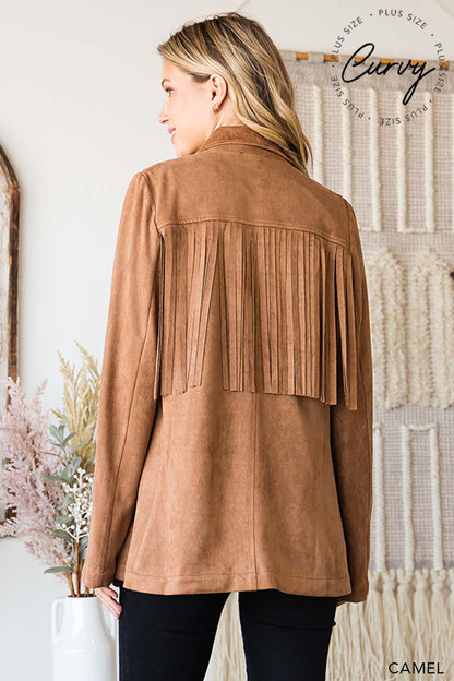 Calgary Fringe Blazer Plus Size