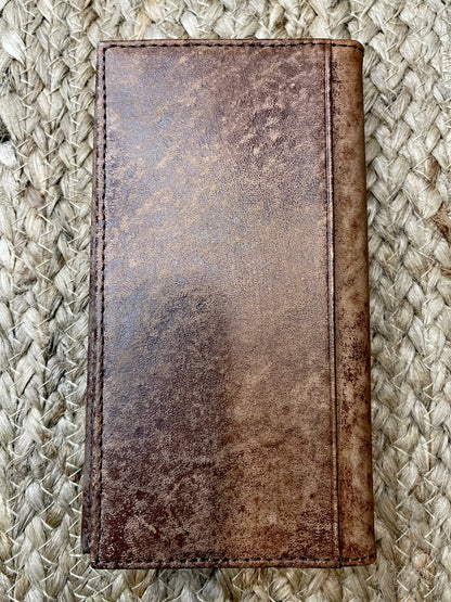 Floral Tooled Rodeo Wallet
