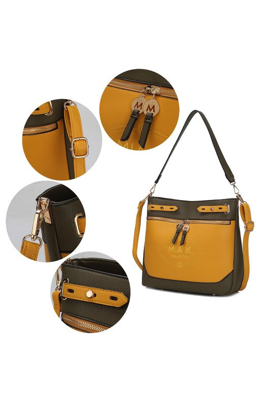 MKF Collection Evie two tone Shoulder bag by Mia k