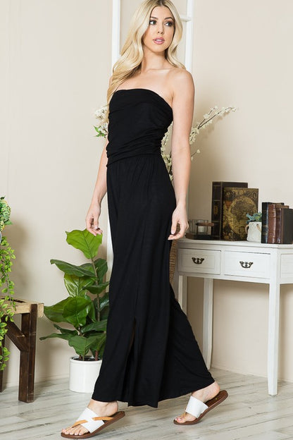 Wide Leg Jumpsuit with Side Pockets