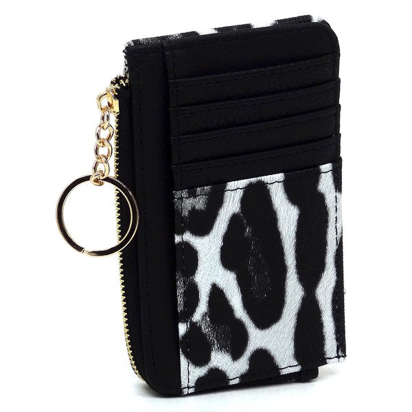 Fashion Card Holder Keychain Wallet