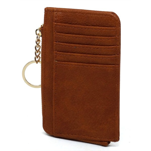 Fashion Card Holder Keychain Wallet