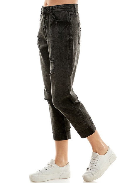 Women's Stretch Roll-up Denim Pant