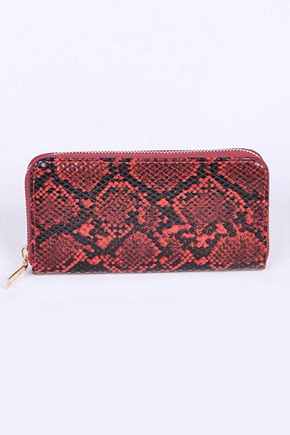 Python Printed Fashion Wallet