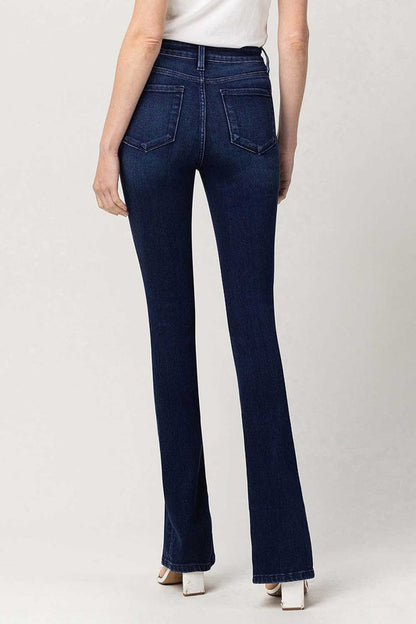 High Rise Slim Straight W/Slit