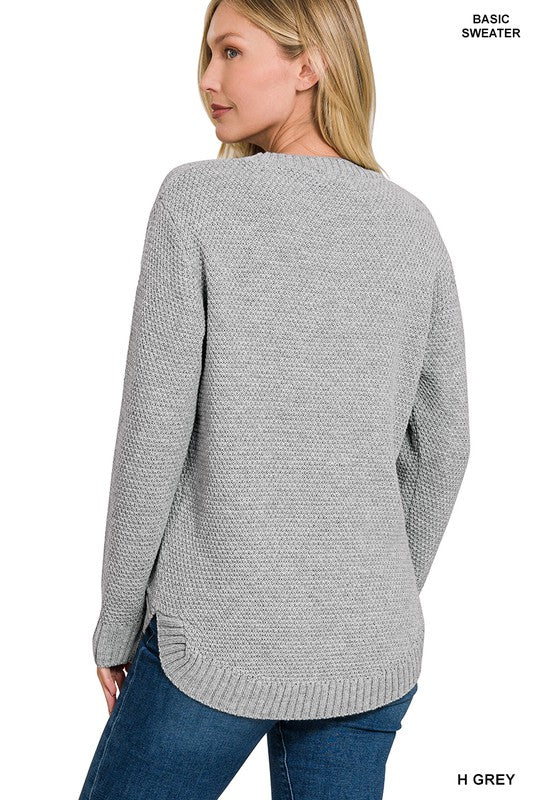 Round Neck Basic Sweater