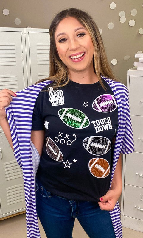 Football Sparkle T-Shirt