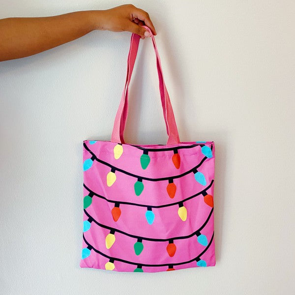 Light Up The Joy Canvas Tote