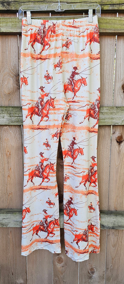 Baha Ranch Retro Western Flare Pants