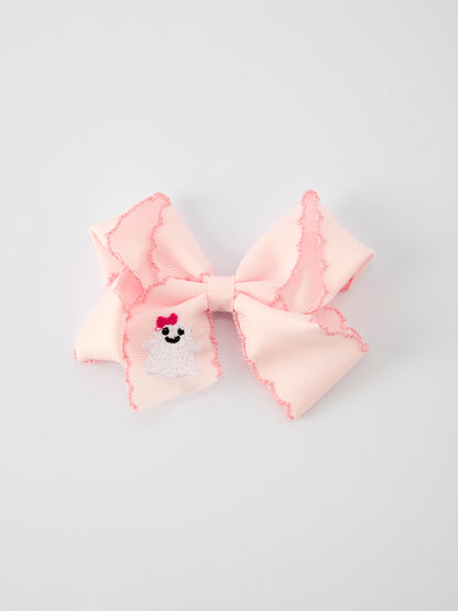 Halloween Ghost Bow Hairpin 3.9 Inch