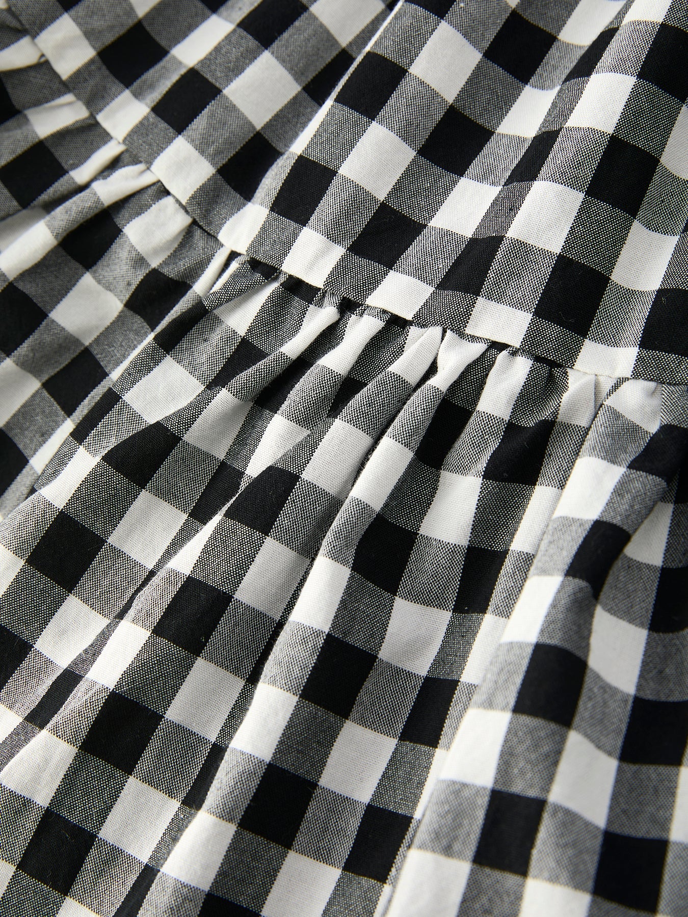 Mommy & Me Plaid Girl Smocked Ruffle Dress