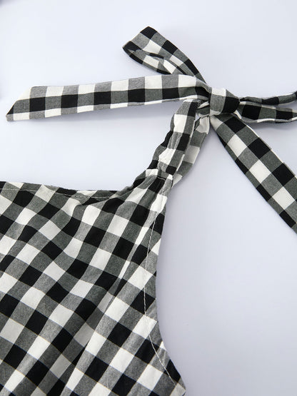 Mommy & Me Adult Plaid Smocked Dress