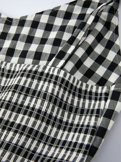 Mommy & Me Adult Plaid Smocked Dress