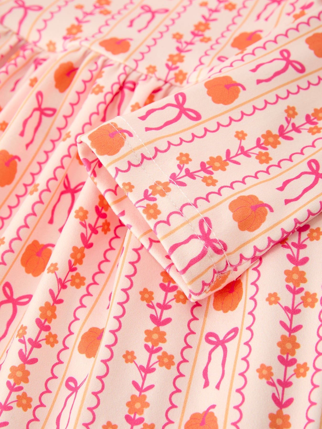 PREORDER Halloween Thanksgiving Pumpkin Bow Pocket Girls Dress