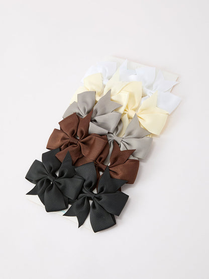 Girls Bow Hair Clip Set