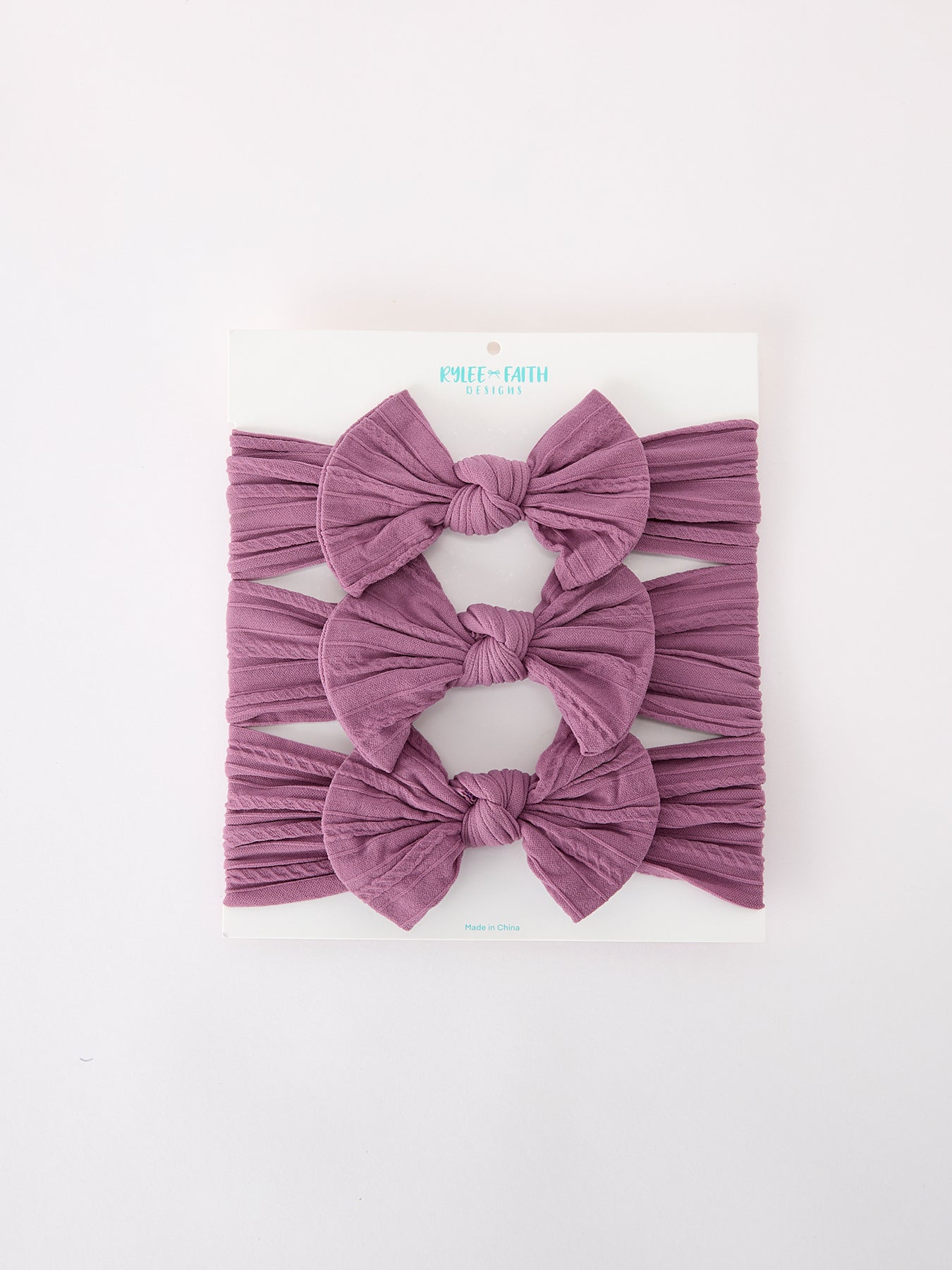 Baby Girl Bow Headband Same Color 3 Piece Set