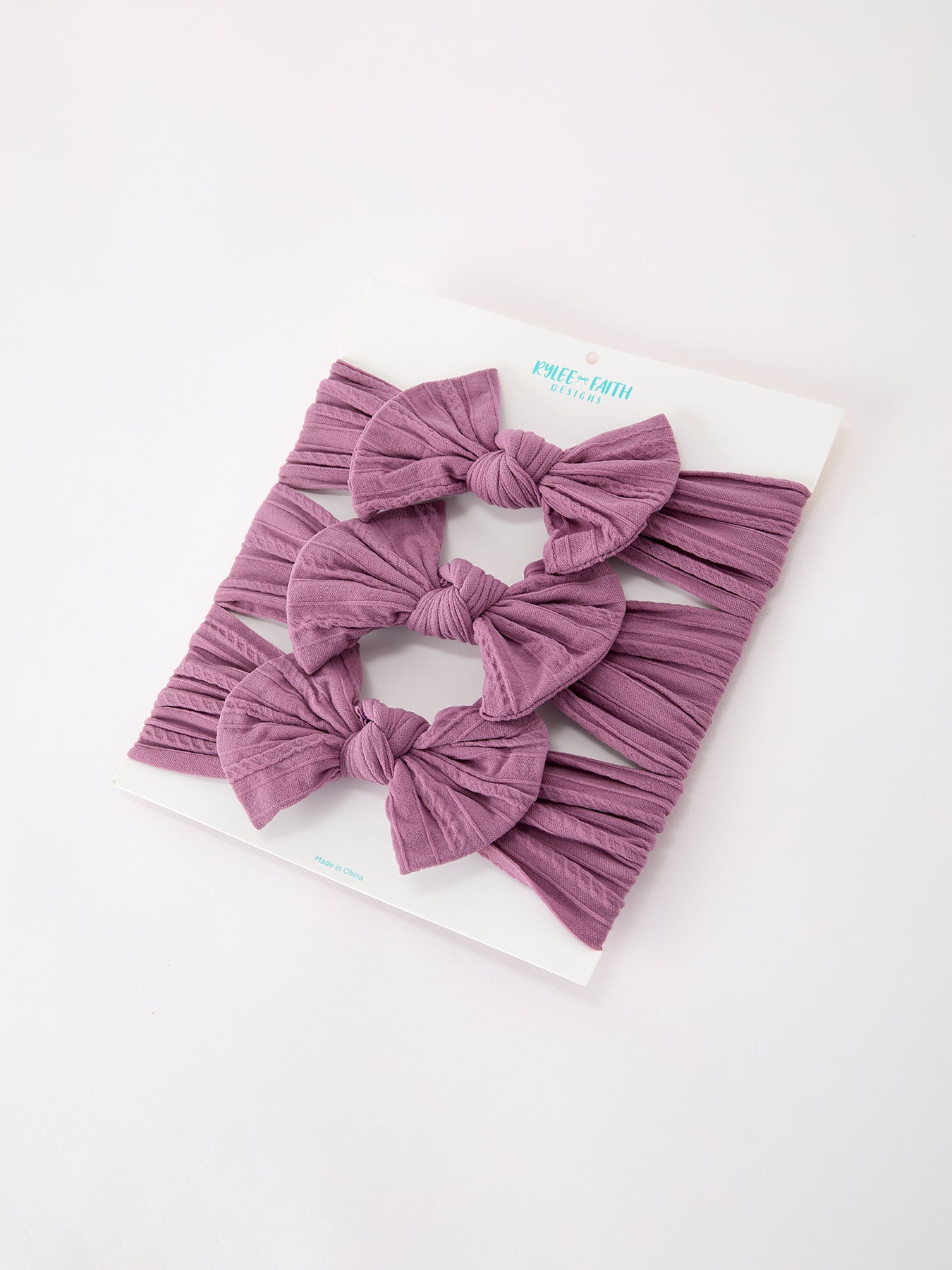Baby Girl Bow Headband Same Color 3 Piece Set