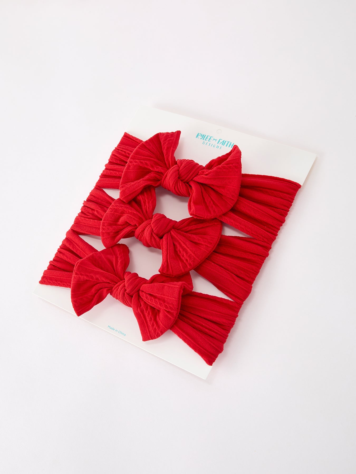 Baby Girl Bow Headband Same Color 3 Piece Set