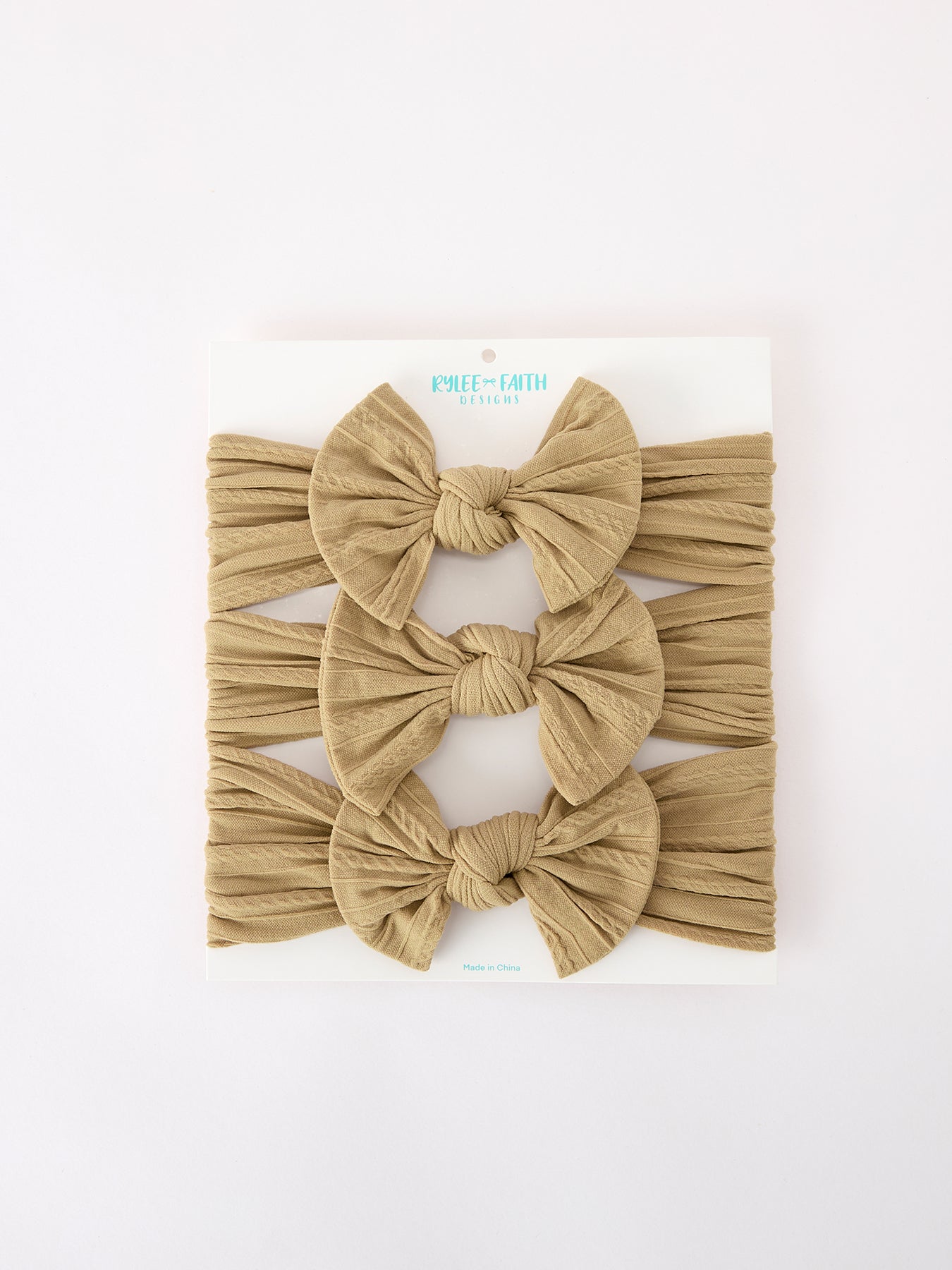 Baby Girl Bow Headband Same Color 3 Piece Set
