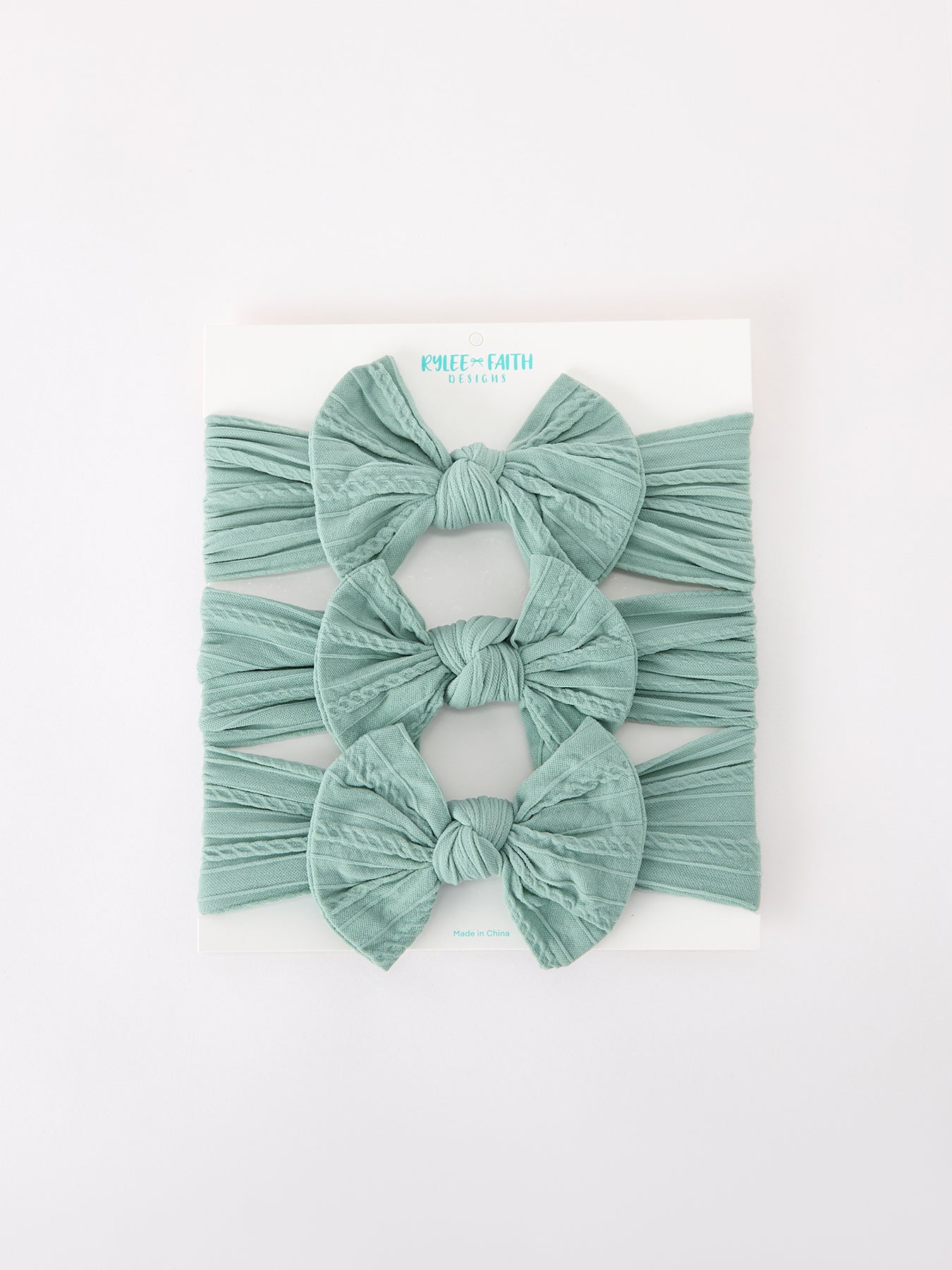 Baby Girl Bow Headband Same Color 3 Piece Set