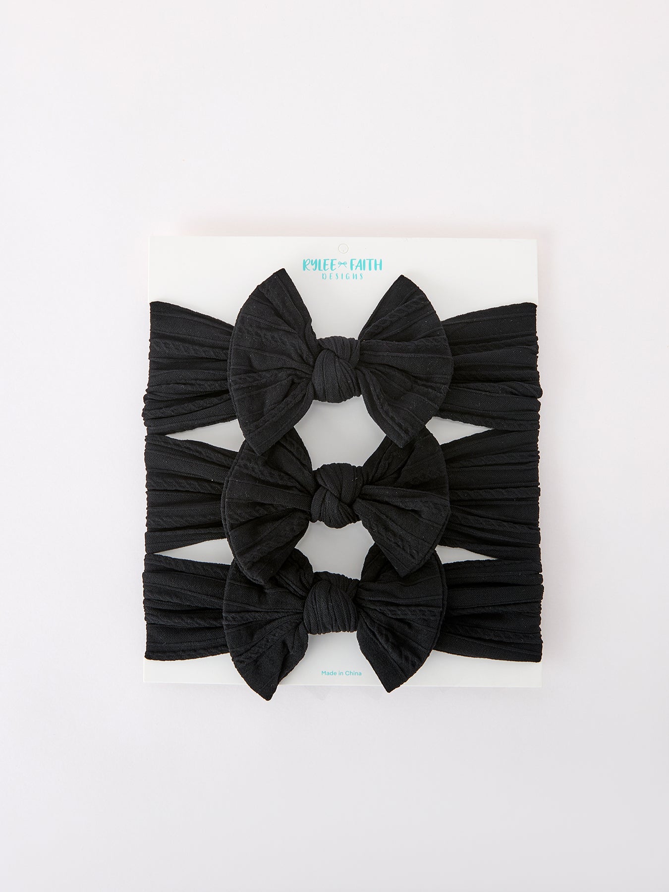Baby Girl Bow Headband Same Color 3 Piece Set