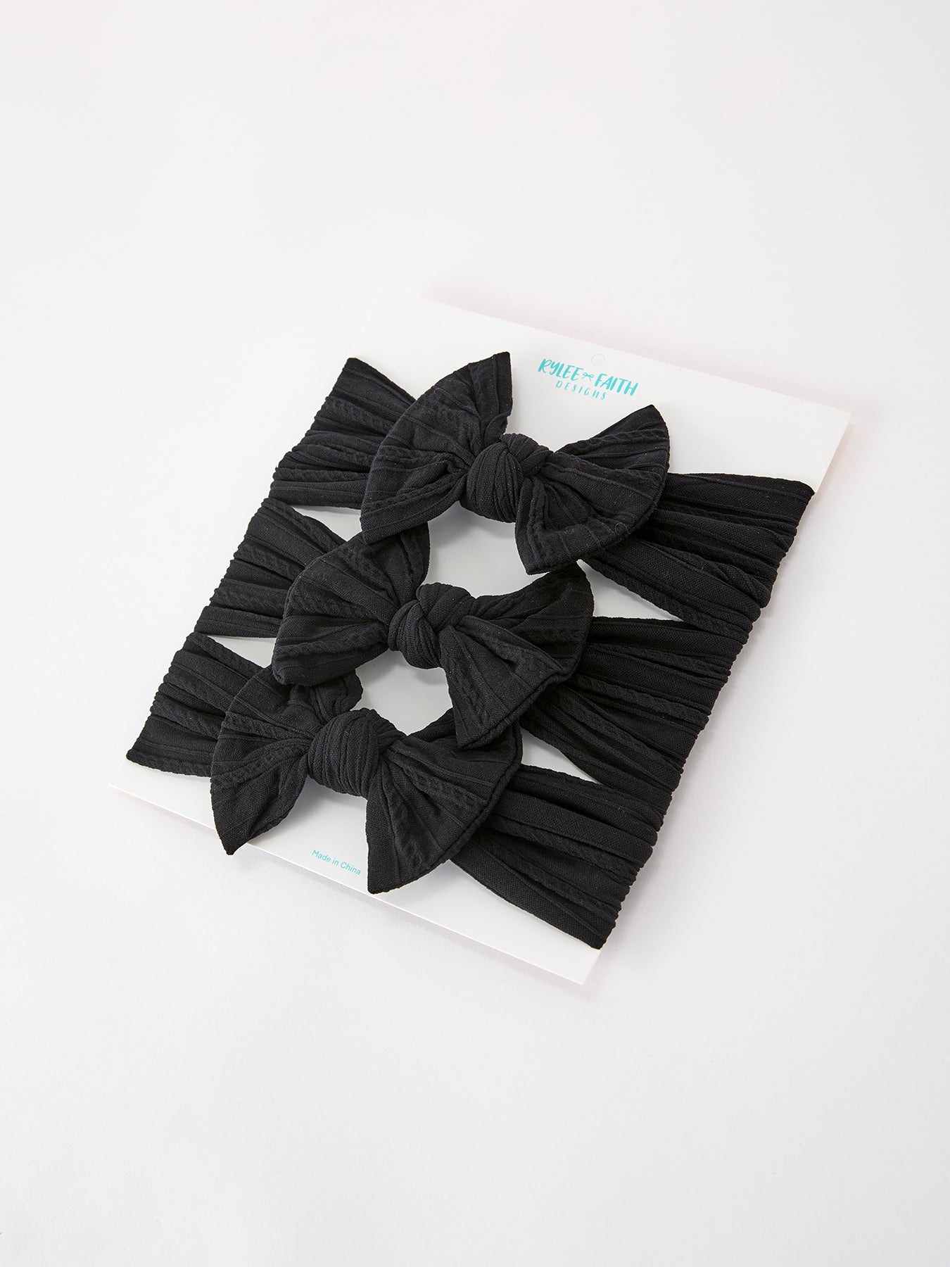 Baby Girl Bow Headband Same Color 3 Piece Set
