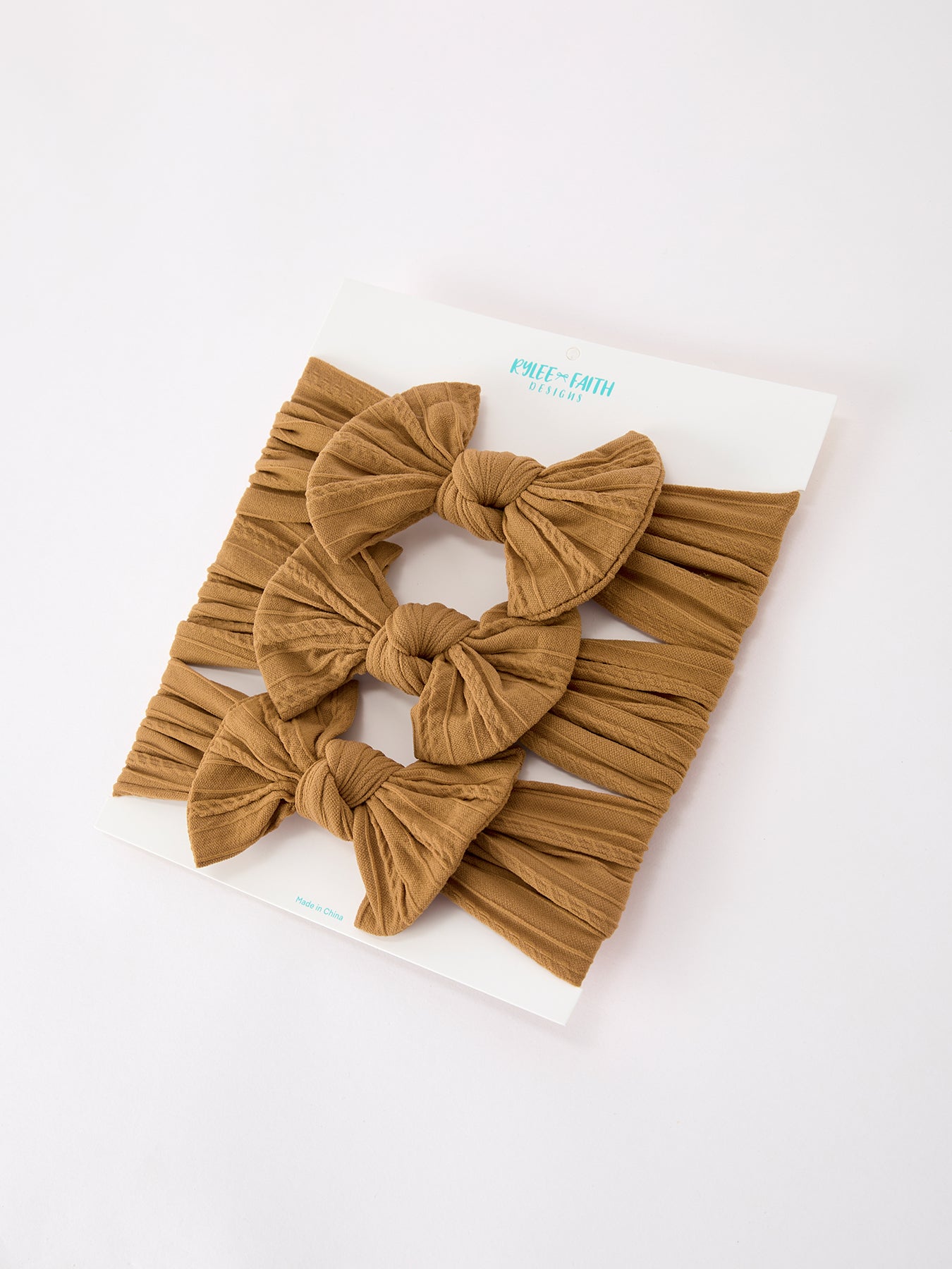 Baby Girl Bow Headband Same Color 3 Piece Set