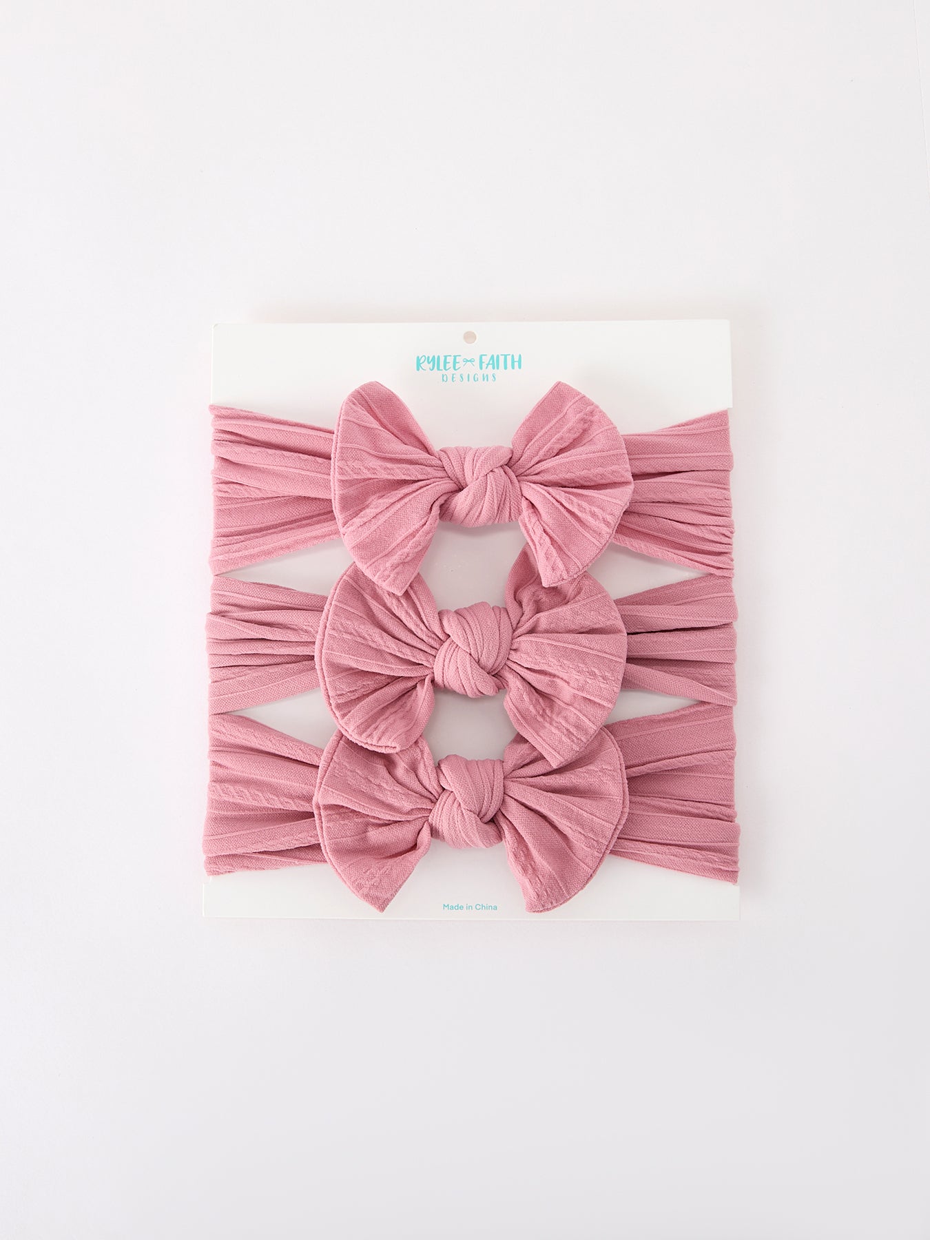 Baby Girl Bow Headband Same Color 3 Piece Set