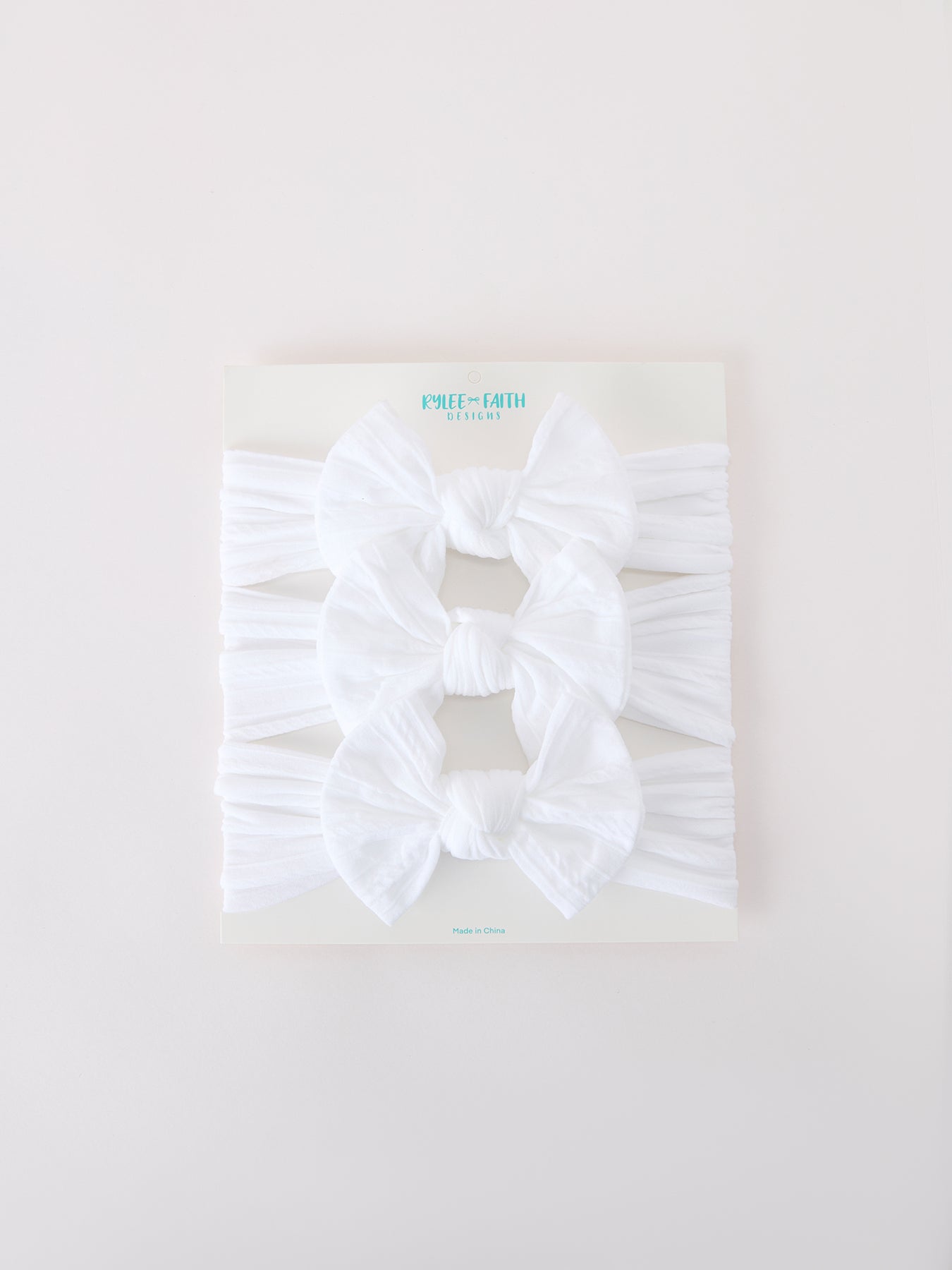 Baby Girl Bow Headband Same Color 3 Piece Set