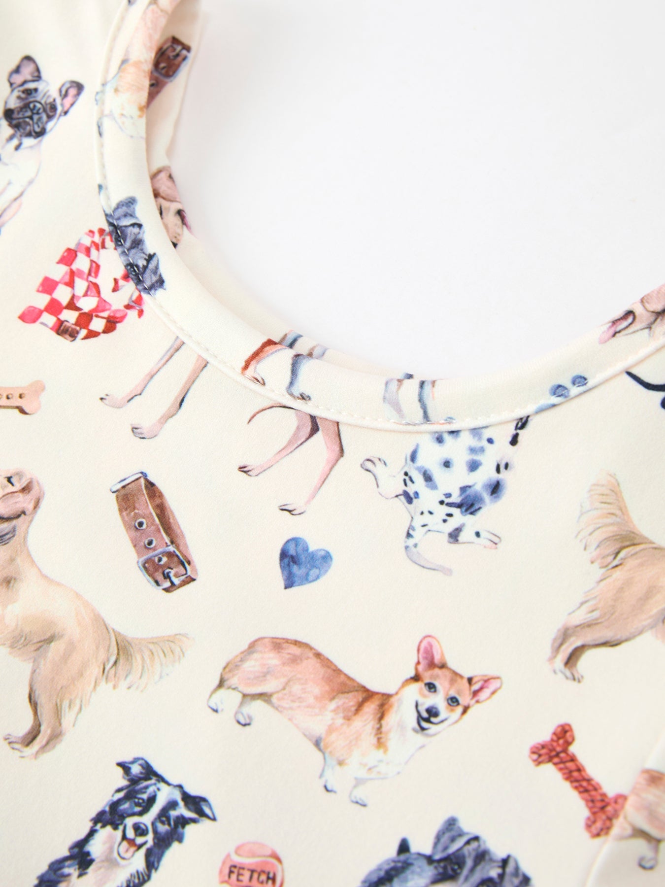 Fall Dog Print Girls Long Sleeve Twirl Dress