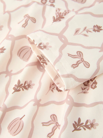 PREORDER Fall Pumpkin Bow Girls Twirl Dress
