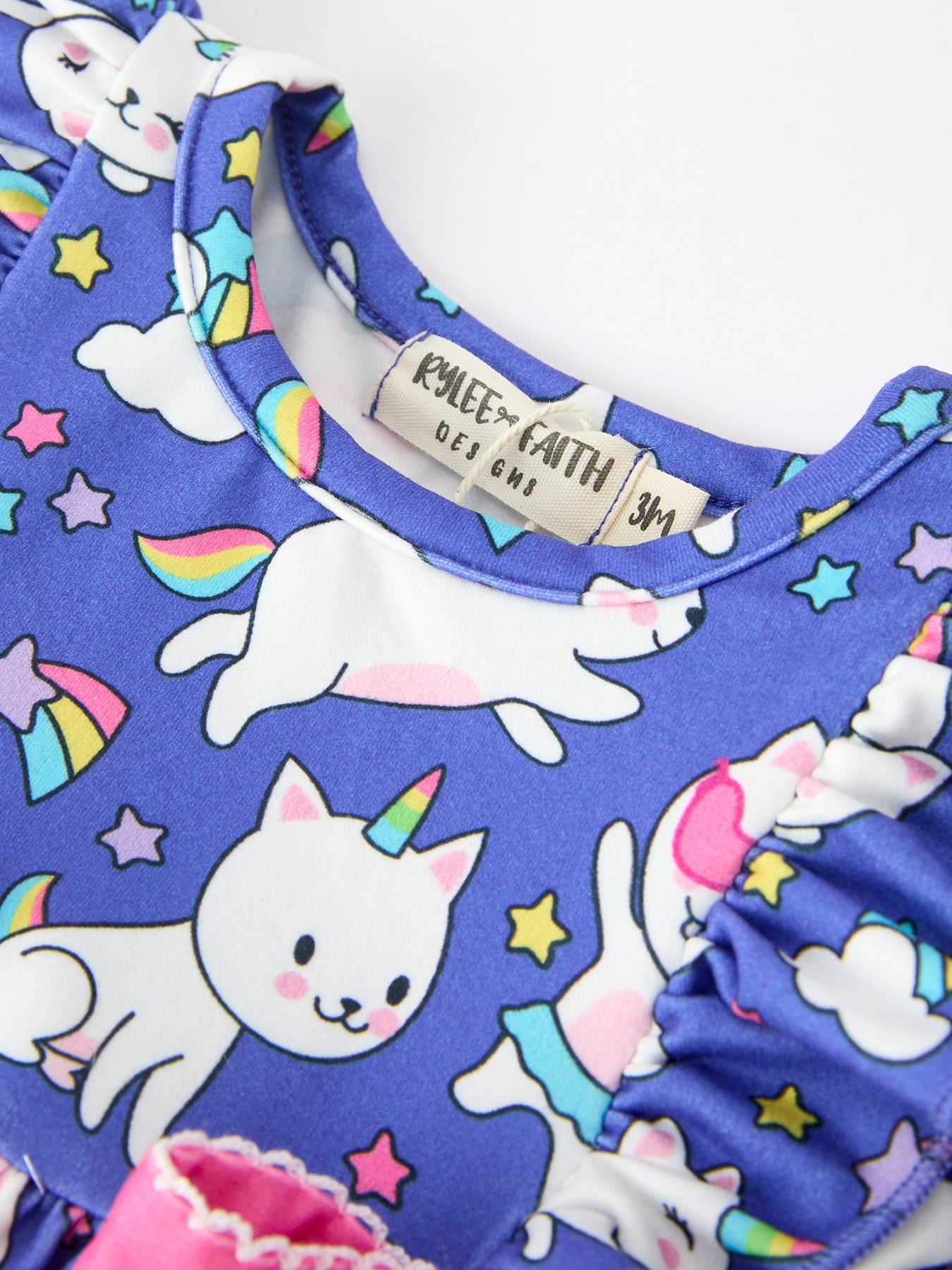 Fall Ghost Cat Print Girls Long Sleeve Romper