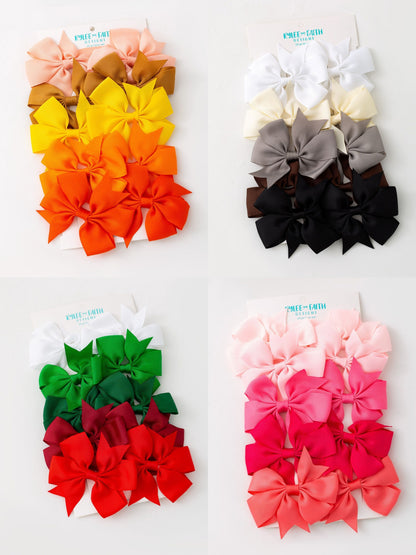 Girls Bow Hair Clip Set