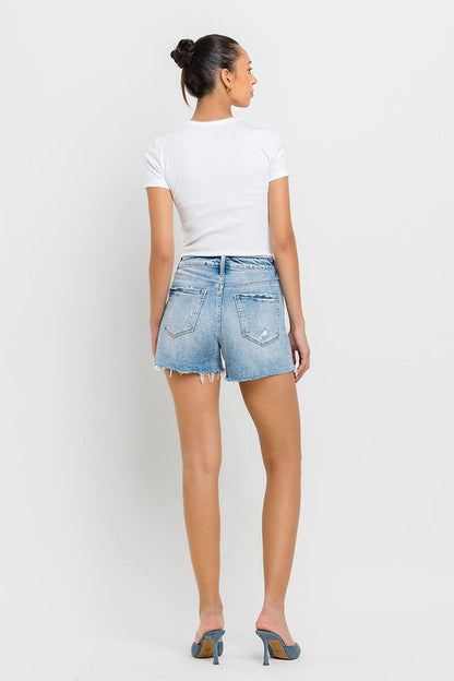 High Rise Criss Cross Shorts