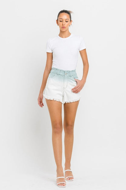 Super High Rise Waistband Ombre Shorts