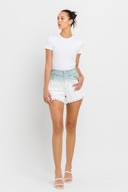 Super High Rise Waistband Ombre Shorts