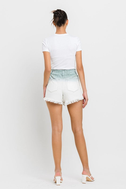 Super High Rise Waistband Ombre Shorts