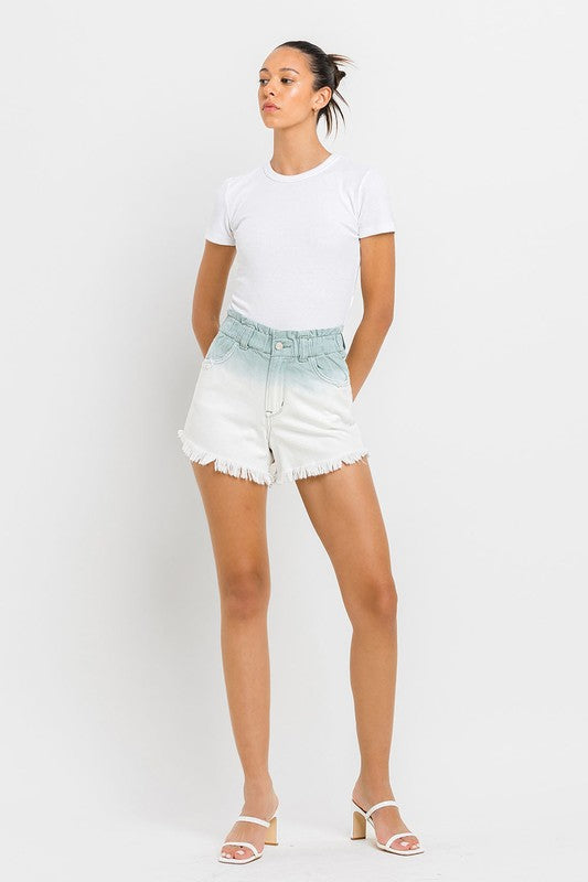 Super High Rise Waistband Ombre Shorts