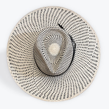 POLKA-DOT STRAW HAT