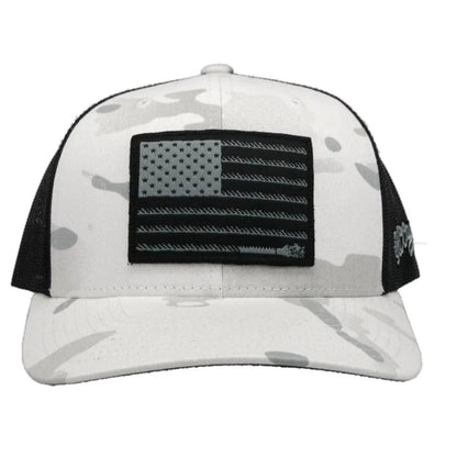 HOOey Liberty Roper Camo (White/Black) - Trucker Cap