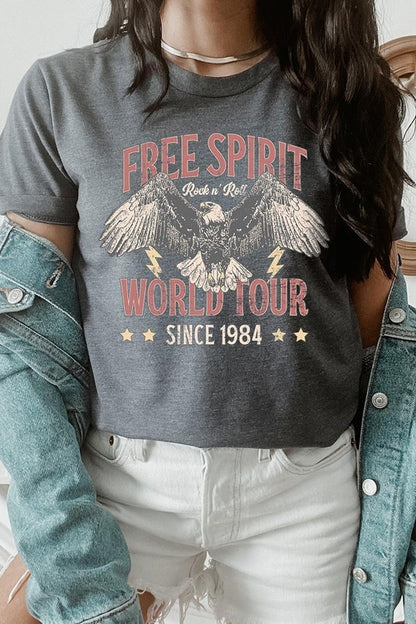 Free Spirit Eagle World Tour Graphic T Shirts