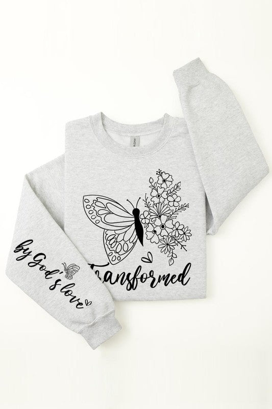 Transformed Faith Sleeve Graphic Fleece Sweatshirt