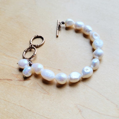 Genuine Freshwater Potatoe Pearl Bracelet Wedding