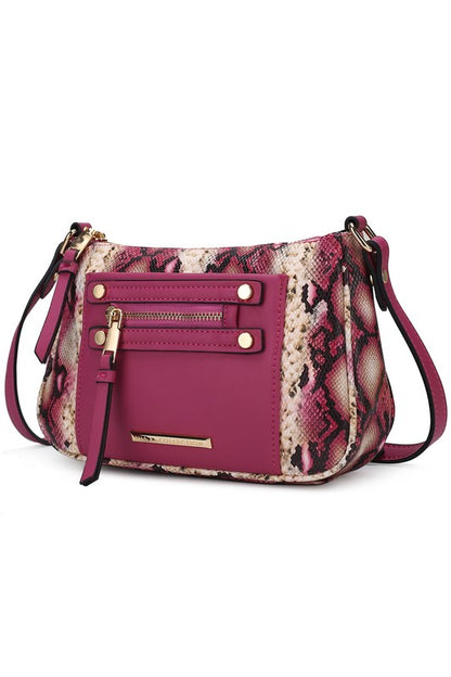 MKF Collection Essie Snake embossed Crossbody