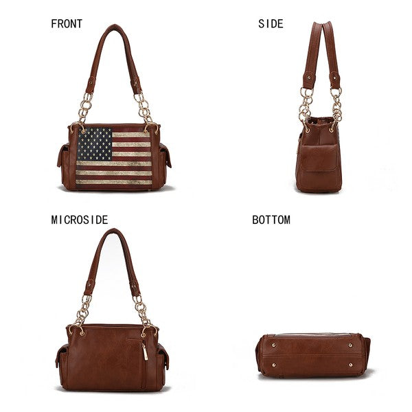 MKF Alaina Women's Flag Shoulder Bag by Mia K